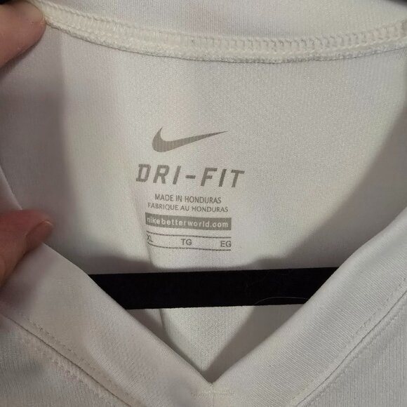 Nike White Dri Fit Shirt Youth XL - Picture 2 of 3